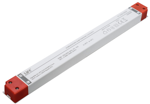 Alimentatore Ultra Slim, 24Vdc 4,166A 100W, IN:220Vac, DIM.:320x30x19mm Alimentatore Ultra Slim, 24Vdc 4,166A 100W, IN:220Vac, DIM.:320x30x19mm