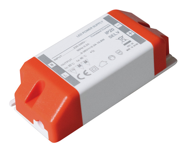 Alimentatore IP20 corrente costante 300mA, 9-36V 220-240V~ 90*40*24mm Alimentatore IP20 corrente costante 300mA, 9-36V 220-240V~ 90*40*24mm