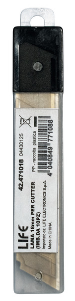 LAMA 18mm PER CUTTER (IMB.DA 10PZ) DATTA PER 42.470104 E 42.470105