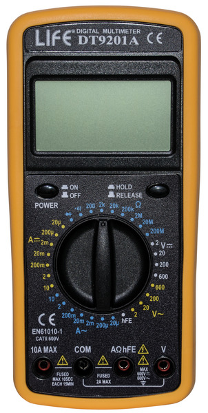 MULTIMETRO TESTER DIGITALE 10A CON BUZZER, DISPLAY LCD H.31mm, CIFRE 3 e 1/2, BLISTER MULTIMETRO TESTER DIGITALE 10A CON BUZZER, DISPLAY LCD H.31mm, CIFRE 3 e 1/2, BLISTER