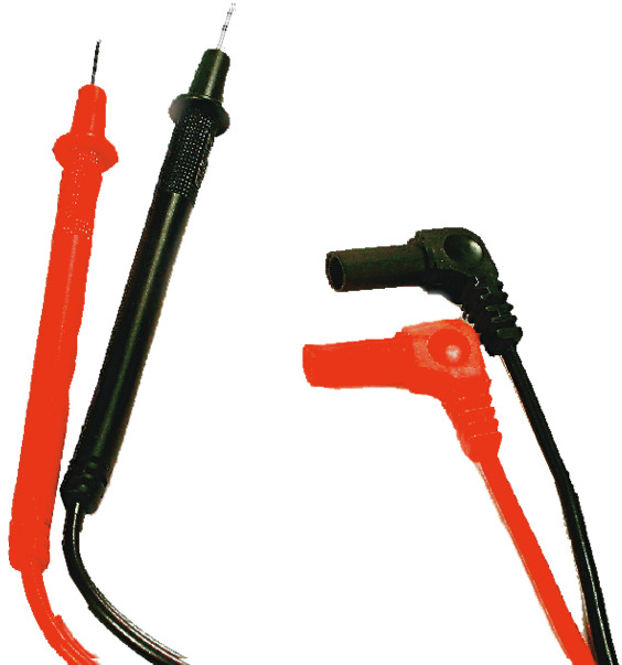 PUNTALI A PUNTA PER TESTER, Spina diam.4mm, Conduttore 0,36mm², Lunghezza cavo 70cm PUNTALI A PUNTA PER TESTER, Spina diam.4mm, Conduttore 0,36mm², Lunghezza cavo 70cm