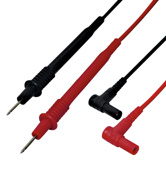 PUNTALI A PUNTA PER TESTER, Spina diam.4mm, Conduttore 0,50mm², Lunghezza cavo 100cm, serie PRO PUNTALI A PUNTA PER TESTER, Spina diam.4mm, Conduttore 0,50mm², Lunghezza cavo 100cm, serie PRO