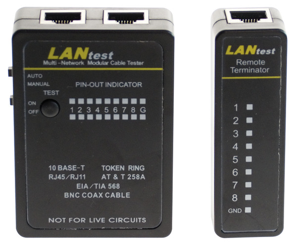 TESTER ETHERNET PER RJ45 E BNC TESTER ETHERNET PER RJ45 E BNC