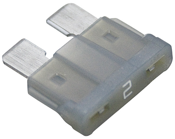 FUSIBILI LAMA  19.0mm 2,00 A  GRIGIO