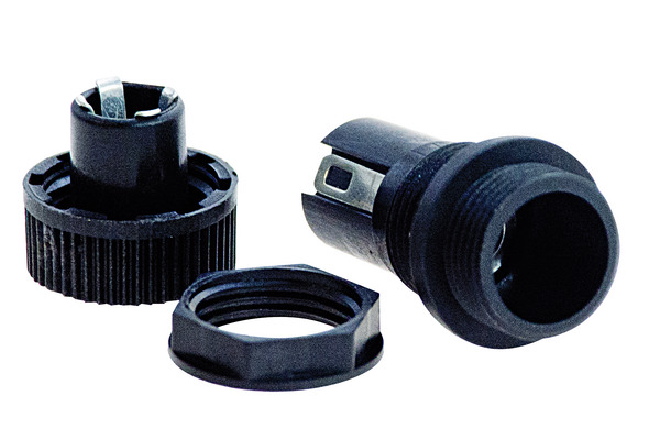 PORTAFUSIBILE 5x20 DA PANNELLO, CON TAPPO PORTAFUSIBILE 5x20 DA PANNELLO, CON TAPPO