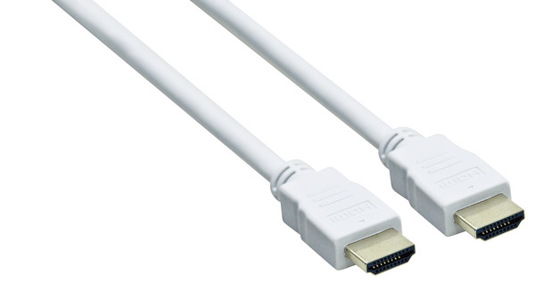 CAVO SP.HDMI - SP.HDMI L. 5,0m D.6mm, 4K@50/60Hz HIGH SPEED + ETHERNET, 3D, BIANCO, H.CARD CAVO SP.HDMI - SP.HDMI L. 5,0m D.6mm, 4K@50/60Hz HIGH SPEED + ETHERNET, 3D, BIANCO, H.CARD