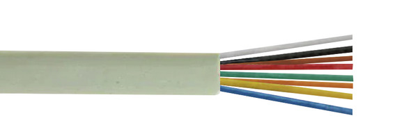 CAVO TELEFONICO PIATTO 8P. CONDUTTORE 7x0.12mm BC, Classe Fca, Colore AVORIO, MATASSA 100M CAVO TELEFONICO PIATTO 8P. CONDUTTORE 7x0.12mm BC, Classe Fca, Colore AVORIO, MATASSA 100M