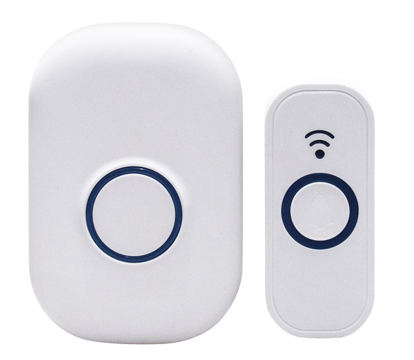 CAMPANELLO WIRELESS CON PULSANTE IP44 (con batteria CR2032) E RICEVITORE PLUG-IN 230VCA CAMPANELLO WIRELESS CON PULSANTE IP44 (con batteria CR2032) E RICEVITORE PLUG-IN 230VCA