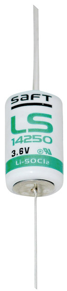 LS14250, 1/2AA PILA LITIO SAFT 3,6V 1,20Ah con Reofori