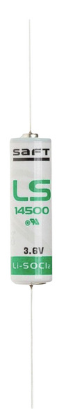 LS14500, AA PILA LITIO SAFT 3,6V 2,60Ah con Reofori