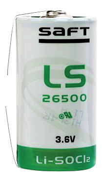 LS26500, C  TS PILA LITIO SAFT 3,6V 8,50Ah con Lamelle