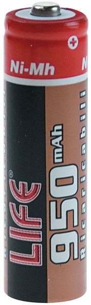BATTERIA NI-MH AA     950mAh BL.2 LIFE PREZZO PER BLISTER