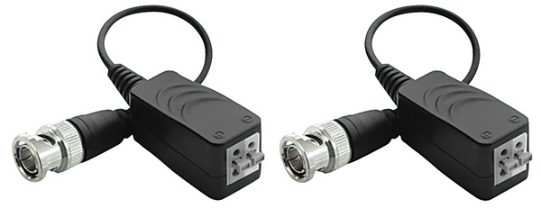 Video Balun,Sp.BNC in Rame con 9cm di cavo~2PIN innesto rapido,protezione di linea,prezzo per coppia Video Balun,Sp.BNC in Rame con 9cm di cavo~2PIN innesto rapido,protezione di linea,prezzo per coppia