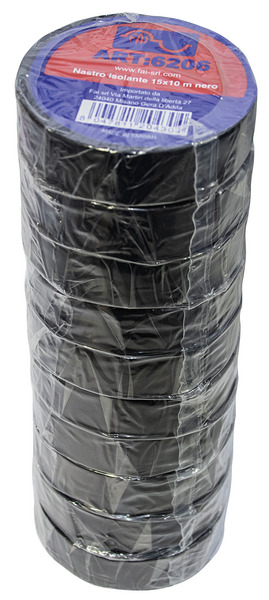 Nastro Isolante 0,13x15mm 10m NERO  Made in Taiwan