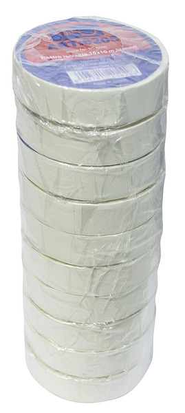 Nastro Isolante 0,13x15mm 10m BIANCO  Made in Taiwan