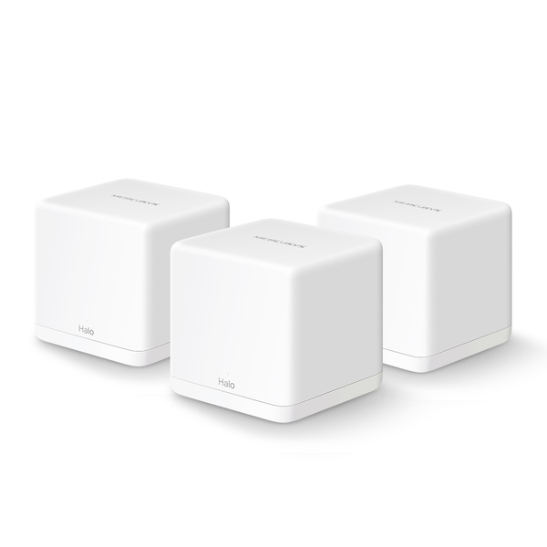 Mesh Wireless System HALO H30G 3 Pack 1300 Mbps (DUAL-BAND 2.4GHz, 5GHz), copertura fino a 320mq, MERCUSYS