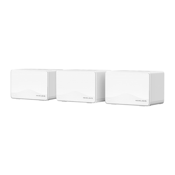 Mesh Wireless System BE3600 Halo H25BE 3-Pack, 3.6Gbps, Wi-Fi 7 (DUAL-BAND 2.4GHz, 5GHz), copertura fino a 650mq,  MERCUSYS