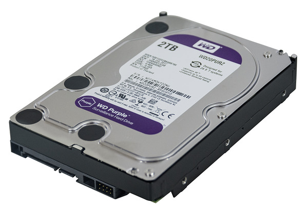 HDD WD Purple WD20PURZ 2TB/8,9/600 Sata III 64MB  - DESTINAZIONE D USO PROFESSIONALE